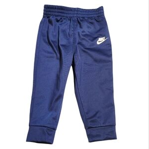 Nike Pants Sporty Kids Activewear Blue Nylon Sweatpants Joggers Baby Boys 12m
